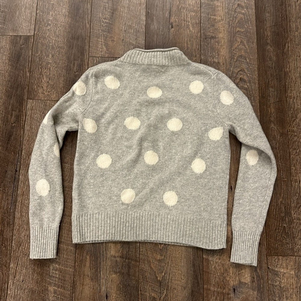 J. Crew Always Polka Dot Merino Sweater - Picture 7 of 8